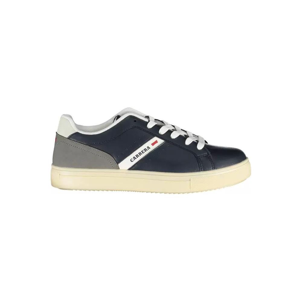 Carrera Blue Carrera Sports Sneakers with Contrasting Accents blue-carrera-sports-sneakers-with-contrasting-accents