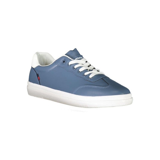 Blue Polyester Sneaker