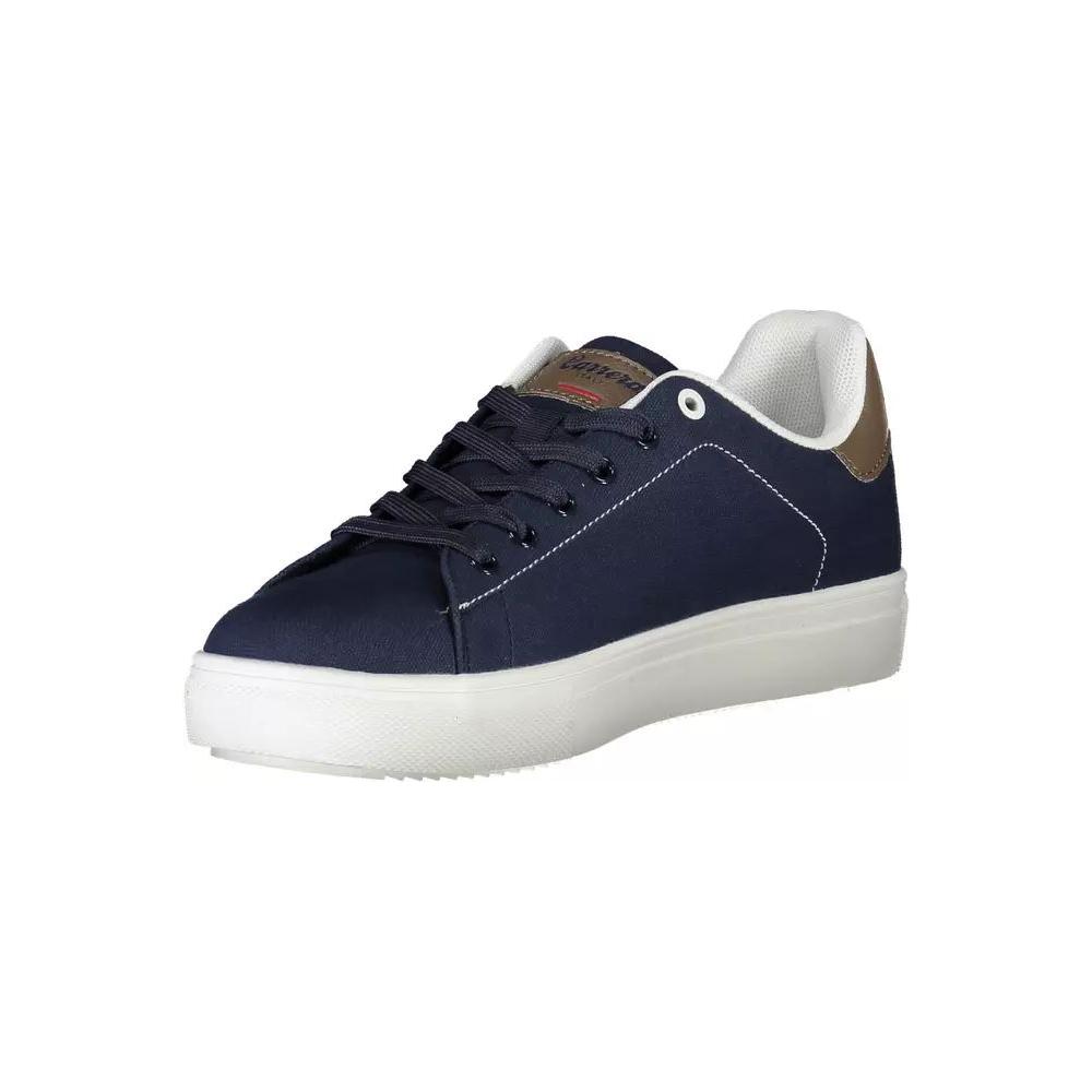 Carrera | Sleek Blue Sneakers With Eco-Leather Accents| McRichard Designer Brands   