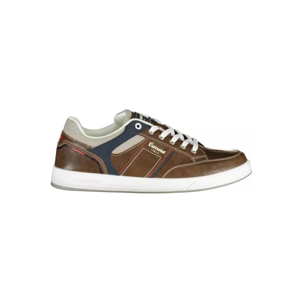 Carrera Eclectic Brown Carrera Sneakers with Contrasting Accents eclectic-brown-carrera-sneakers-with-contrasting-accents