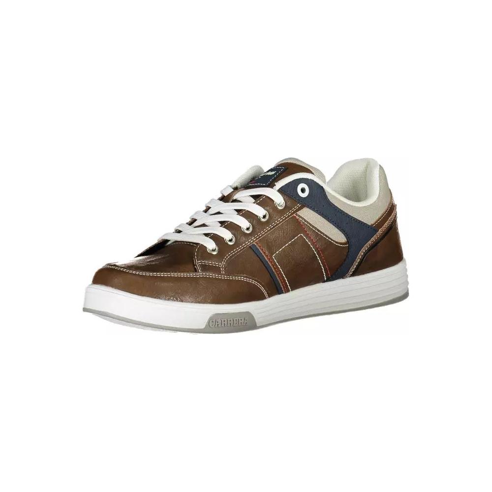 Carrera | Eclectic Brown Carrera Sneakers with Contrasting Accents| McRichard Designer Brands   