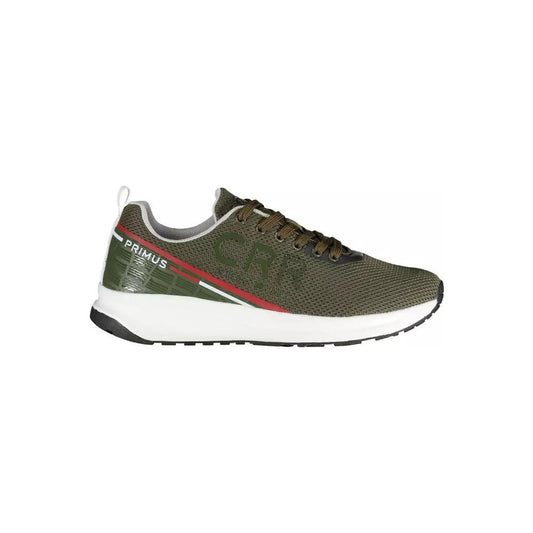 Carrera | Green Contrast Lace-Up Sports Sneakers| McRichard Designer Brands   