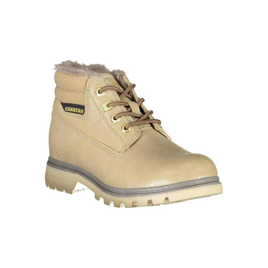 Carrera Beige Lace-Up Boots with Contrast Details beige-lace-up-boots-with-contrast-details