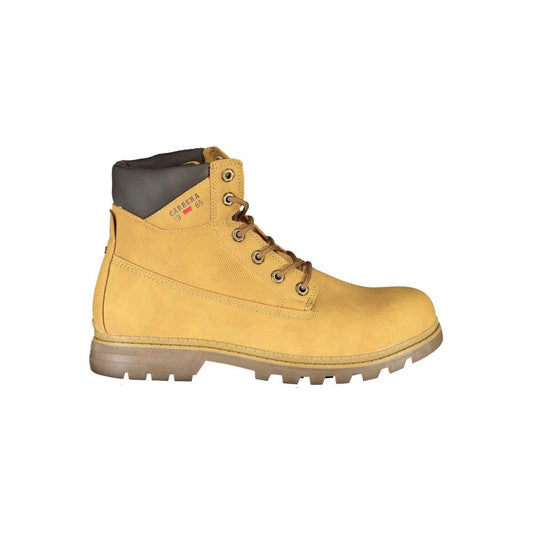 Carrera | Vibrant Yellow Lace-Up Boots with Logo Detail| McRichard Designer Brands   