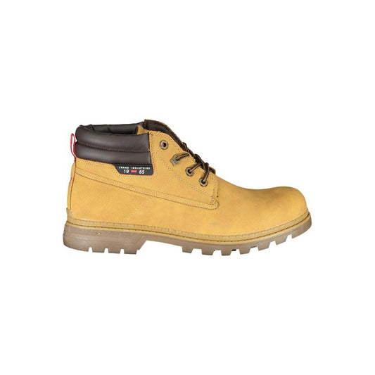 Carrera | Chic Yellow Lace-Up Boots with Contrast Details| McRichard Designer Brands   