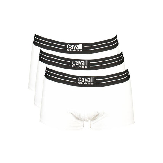 Cavalli Class White Cotton Underwear white-cotton-underwear-15