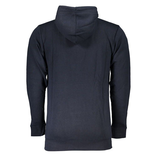 Cavalli Class Elegant Blue Hooded Zip Sweatshirt elegant-blue-hooded-zip-sweatshirt-1