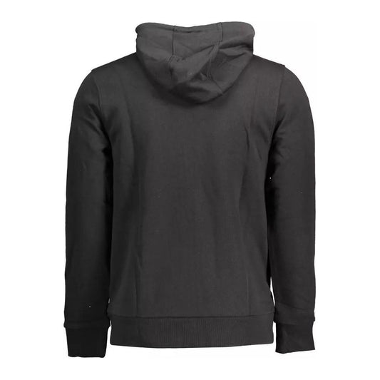 Cavalli Class Elegant Black Cotton Hooded Sweatshirt black-cotton-sweater-84