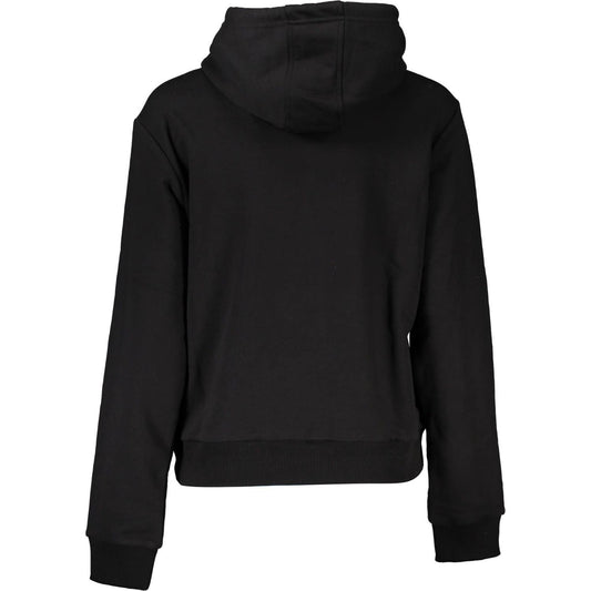 Cavalli Class Elegant Hooded Long-Sleeve Sweater black-cotton-sweater-4