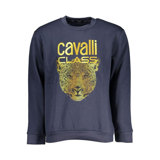 Cavalli ClassElegant Crew Neck Fleece Sweatshirt in BlueMcRichard Designer Brands£79.00