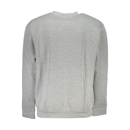 Cavalli Class Elegant Gray Crew Neck Designer Sweatshirt elegant-gray-crew-neck-designer-sweatshirt