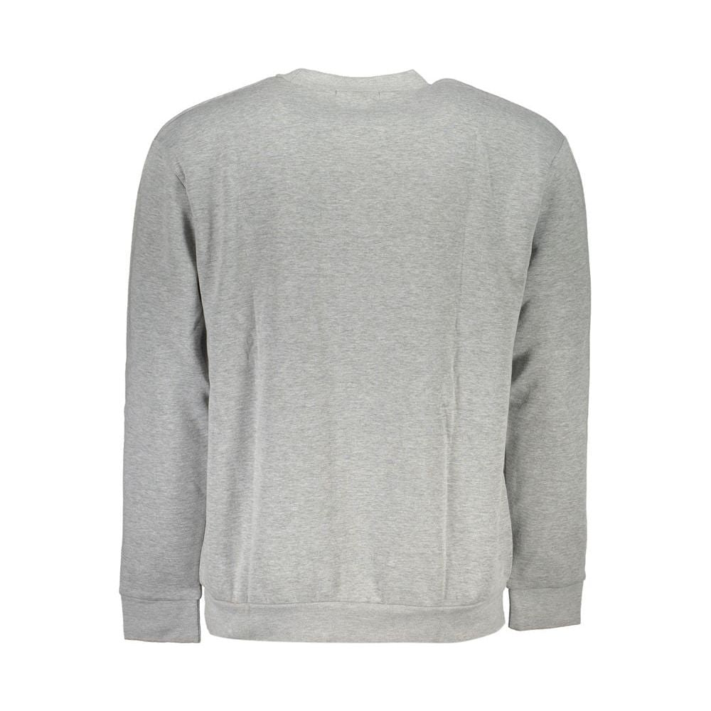 Cavalli Class Chic Gray Embroidered Sweatshirt chic-gray-embroidered-sweatshirt-1