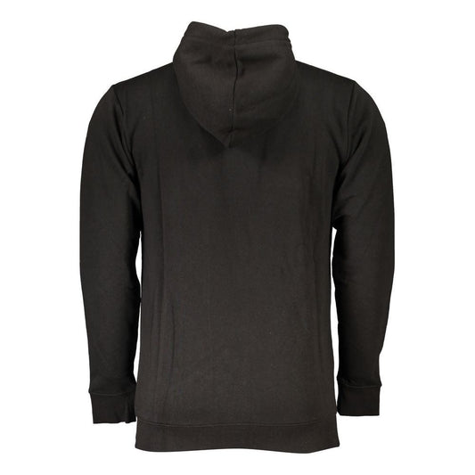 Cavalli Class Chic Black Hooded Sweatshirt - Long Sleeve chic-black-hooded-sweatshirt-long-sleeve