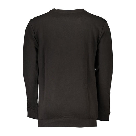 Cavalli Class Black Cotton Sweater black-cotton-sweater-21