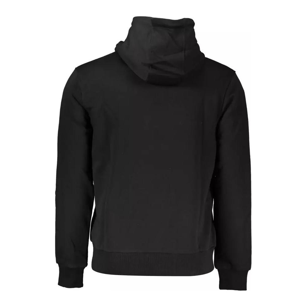 Cavalli Class Elegant Hooded Sweatshirt in Classic Black elegant-hooded-sweatshirt-in-classic-black