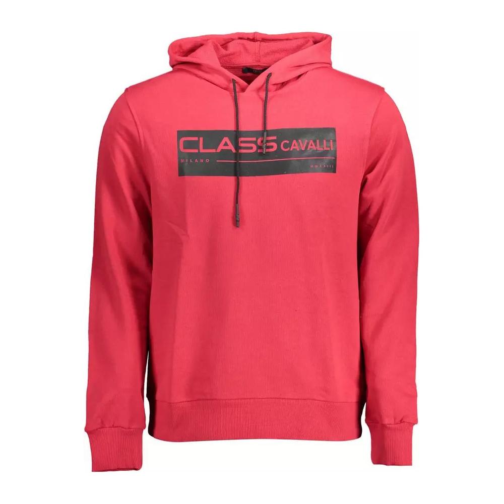 Cavalli Class Elevate Your Comfort with Luxe Cotton Hoodie pink-cotton-sweater-10