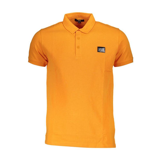 Cavalli Class Orange Cotton Polo Shirt orange-cotton-polo-shirt-10