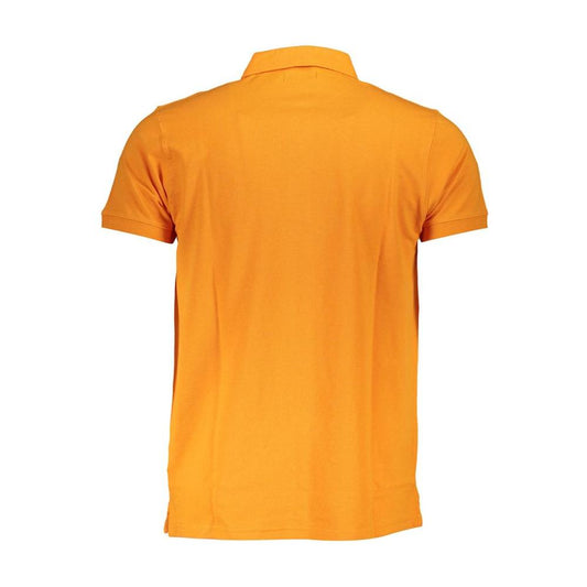 Cavalli Class Orange Cotton Polo Shirt orange-cotton-polo-shirt-10