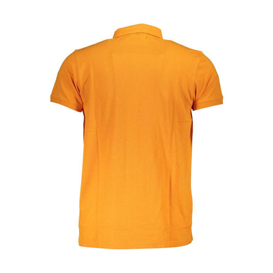 Cavalli Class Orange Cotton Polo Shirt orange-cotton-polo-shirt-11