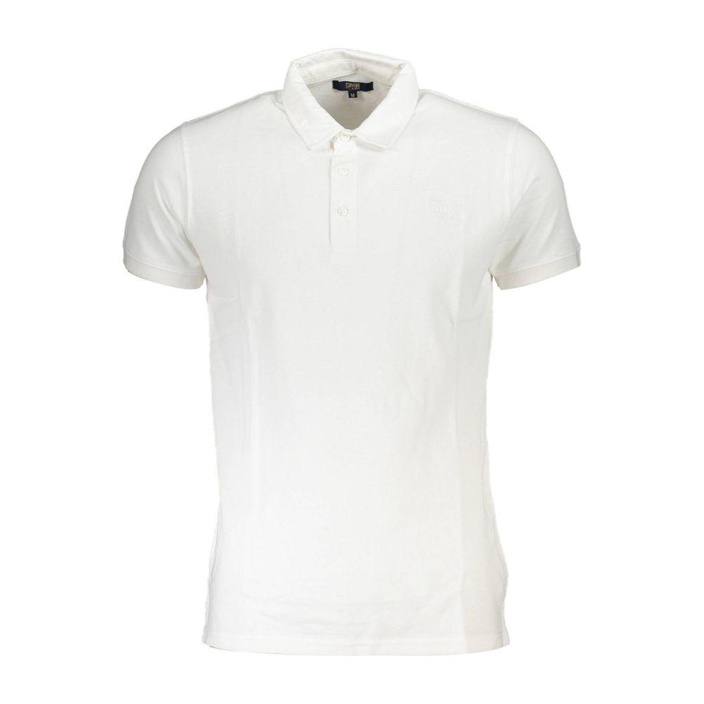 Cavalli Class White Cotton Polo Shirt white-cotton-polo-shirt-27
