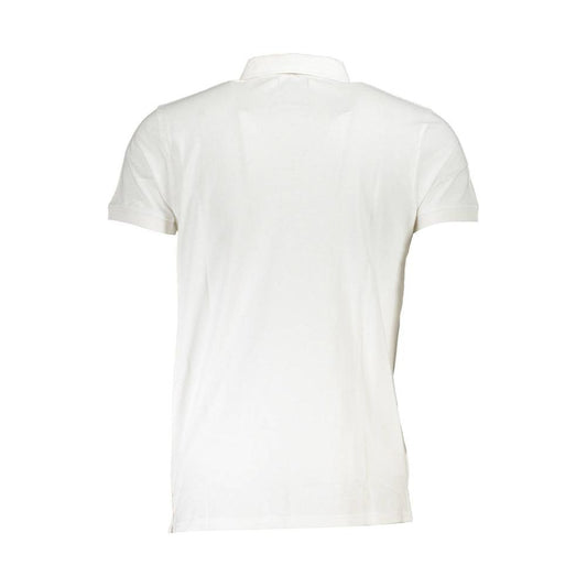 Cavalli Class White Cotton Polo Shirt white-cotton-polo-shirt-27