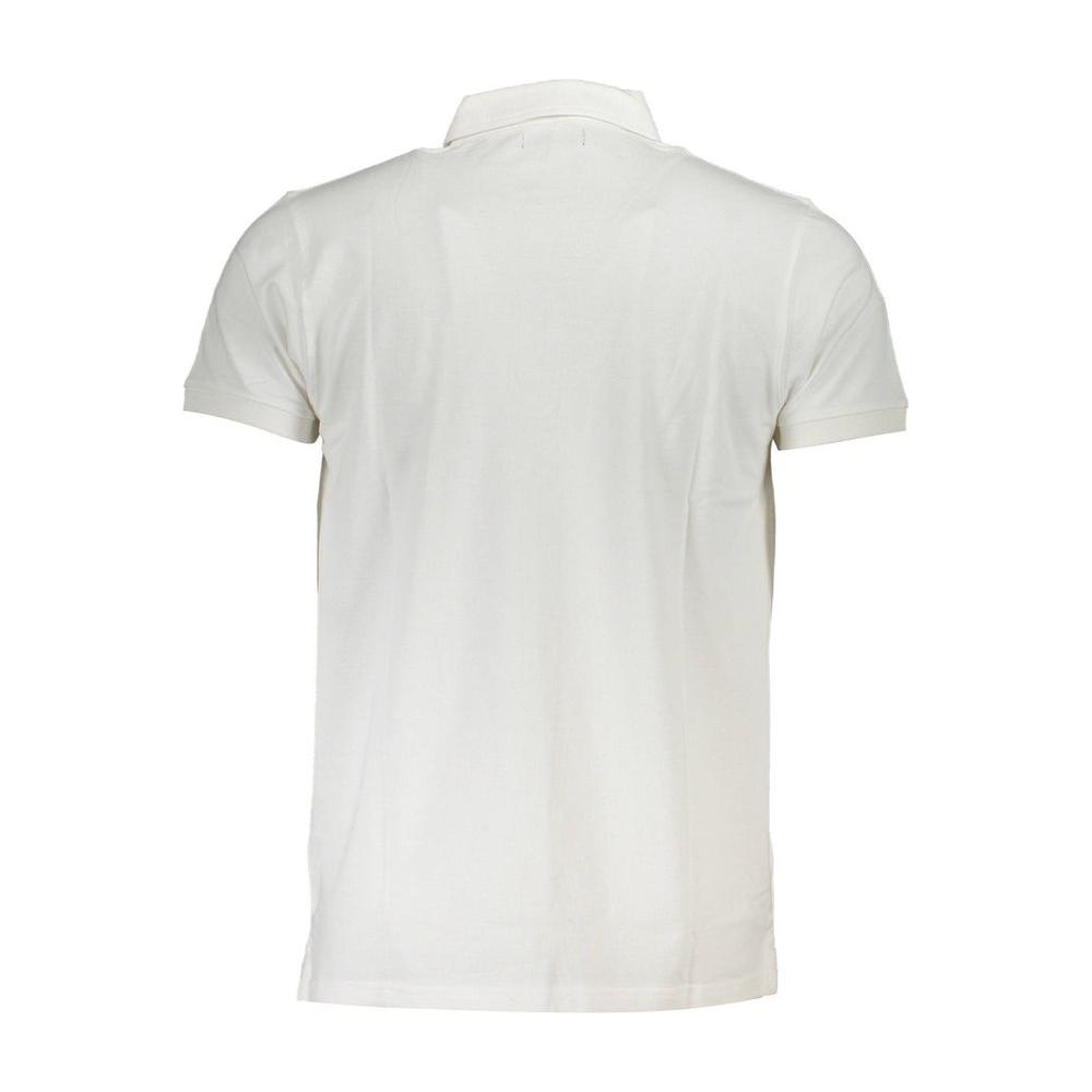 Cavalli Class White Cotton Polo Shirt white-cotton-polo-shirt-24