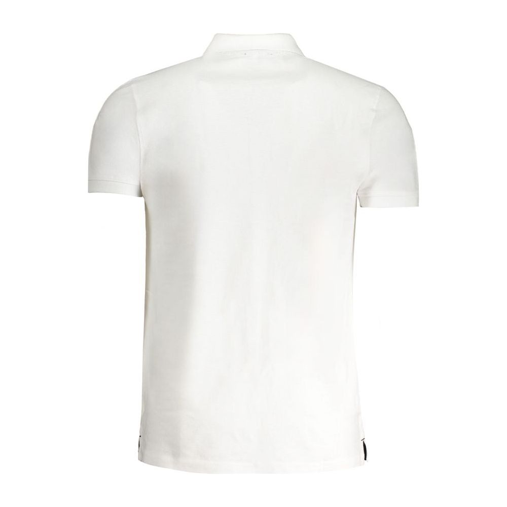 Cavalli Class White Cotton Polo Shirt white-cotton-polo-shirt-34