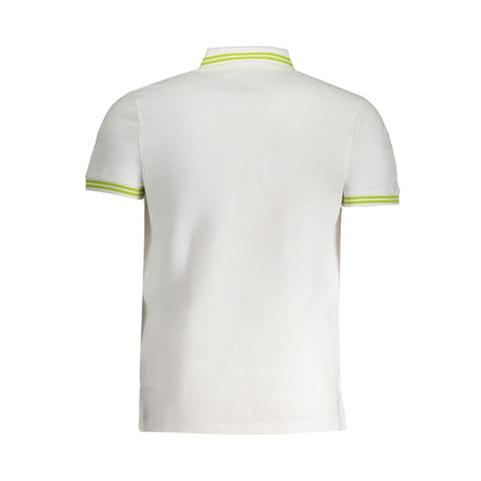 Cavalli Class White Cotton Polo Shirt white-cotton-polo-shirt-37