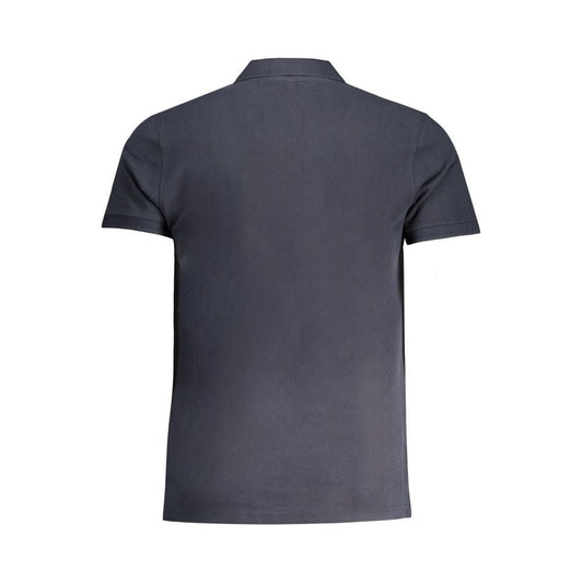 Cavalli Class Blue Cotton Polo Shirt blue-cotton-polo-shirt-38