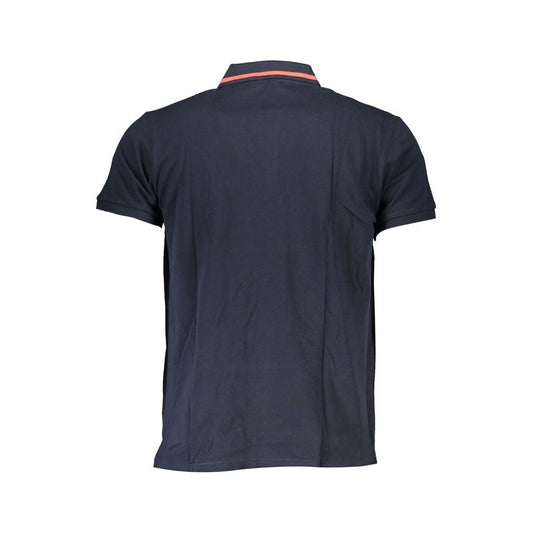 Cavalli Class Blue Cotton Polo Shirt blue-cotton-polo-shirt-56