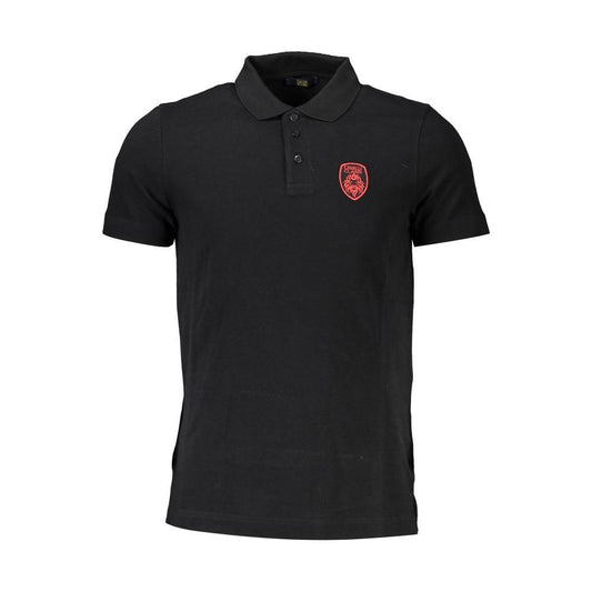 Elegant Short-Sleeve Polo Shirt in Classic Black