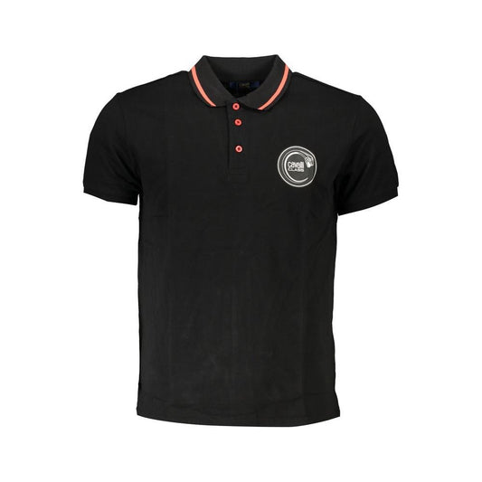 Cavalli Class Black Cotton Polo Shirt black-cotton-polo-shirt-28