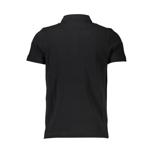 Elegant Short-Sleeve Polo Shirt in Classic Black