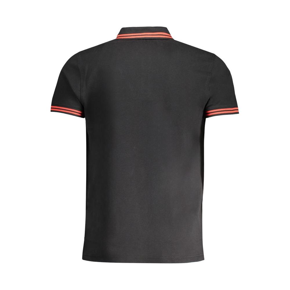 Cavalli Class Black Cotton Polo Shirt black-cotton-polo-shirt-27