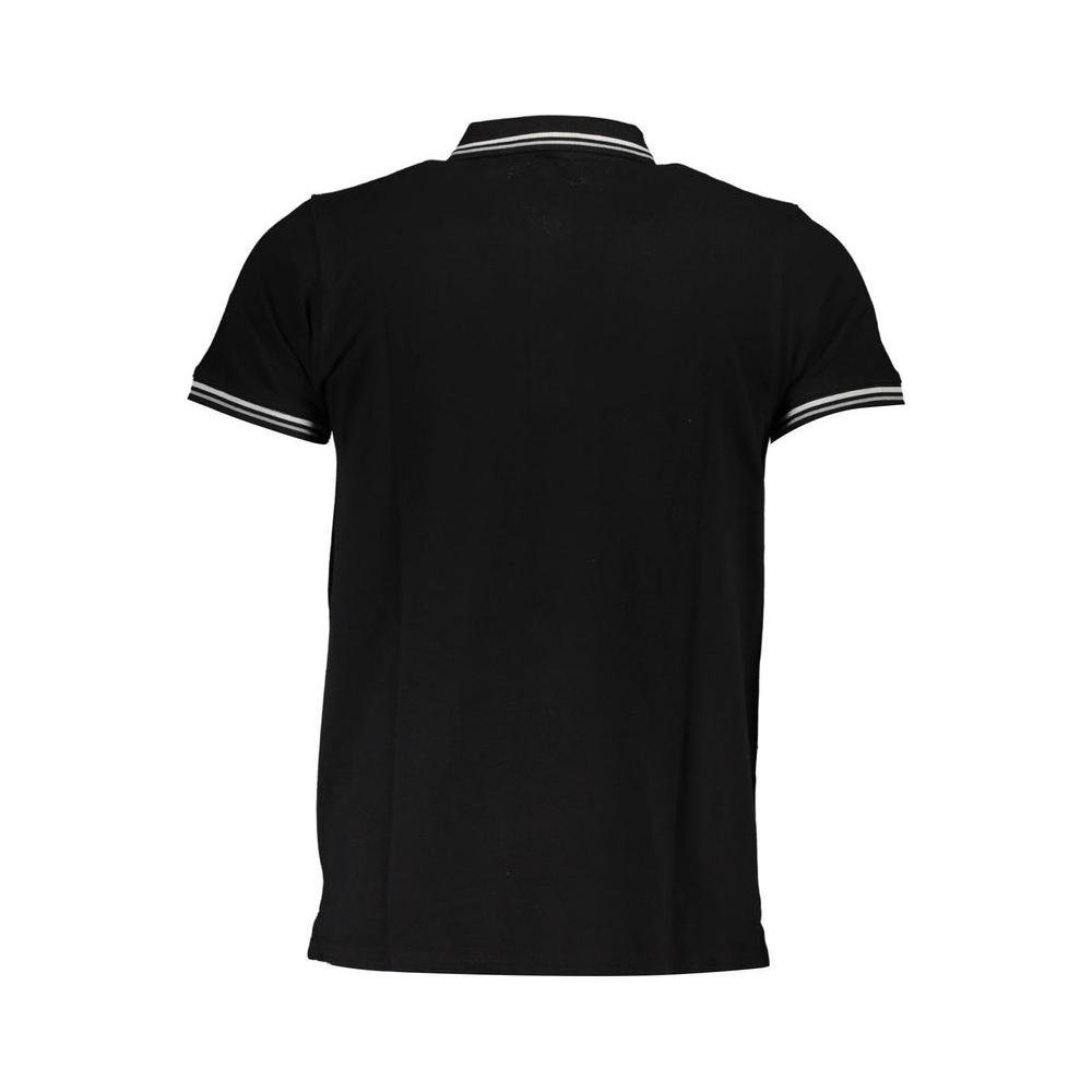 Cavalli Class Black Cotton Polo Shirt black-cotton-polo-shirt-28