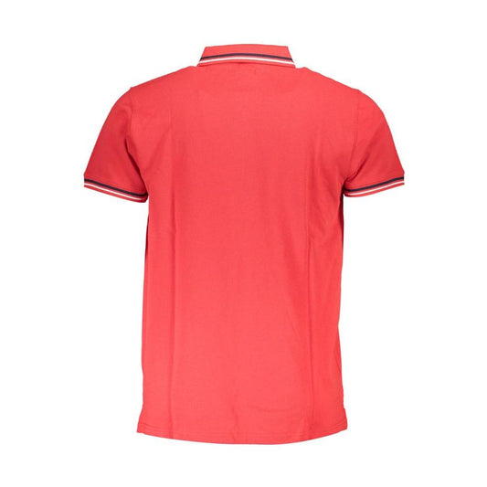 Cavalli Class Red Cotton Polo Shirt red-cotton-polo-shirt-5