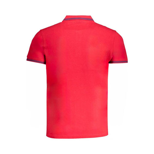 Cavalli Class Red Cotton Polo Shirt red-cotton-polo-shirt-18