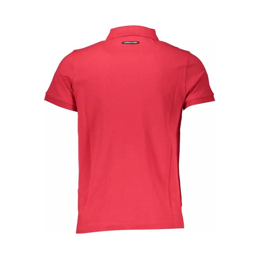 Cavalli Class Elegant Pink Cotton Polo for the Discerning Gentleman elegant-pink-cotton-polo-for-the-discerning-gentleman