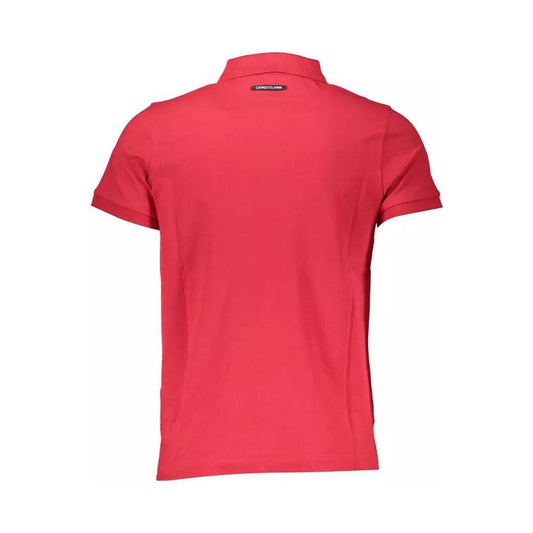 Cavalli Class | Pink Cotton Polo Shirt| McRichard Designer Brands   