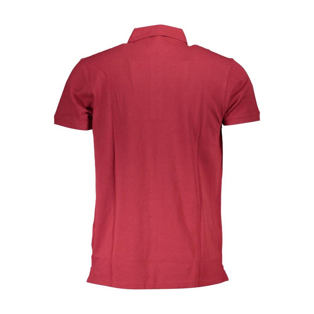 Cavalli Class Red Cotton Polo Shirt red-cotton-polo-shirt-22