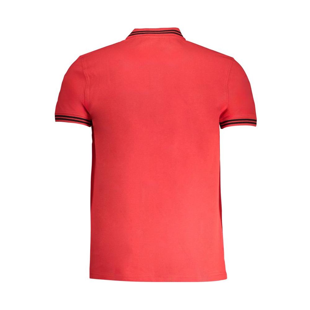 Cavalli Class Red Cotton Polo Shirt red-cotton-polo-shirt-21