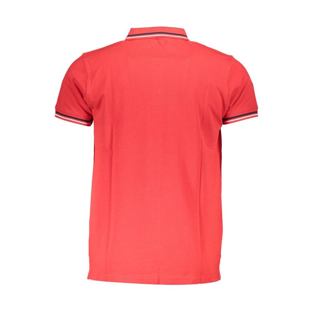 Cavalli Class Red Cotton Polo Shirt red-cotton-polo-shirt-12