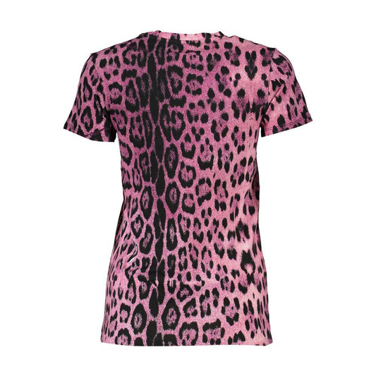 Cavalli Class Pink Cotton Tops & T-Shirt pink-cotton-tops-t-shirt-3
