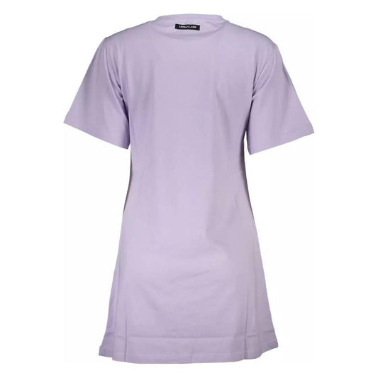 Cavalli Class Elegant Purple Short Sleeve Tee elegant-purple-short-sleeve-tee