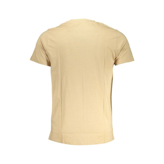 Cavalli Class Beige Cotton T-Shirt beige-cotton-t-shirt-28