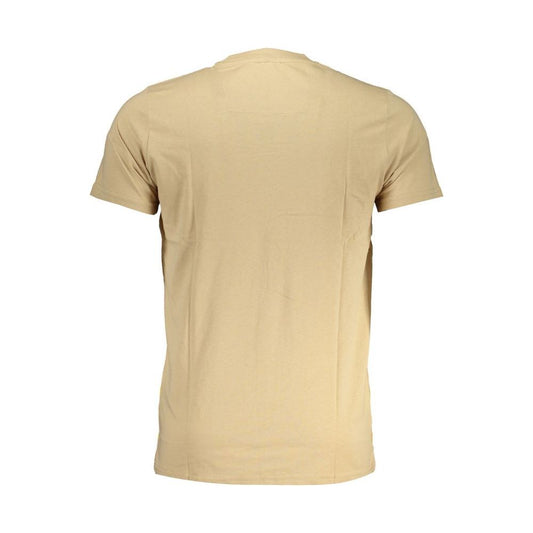 Cavalli Class Beige Cotton T-Shirt beige-cotton-t-shirt-37