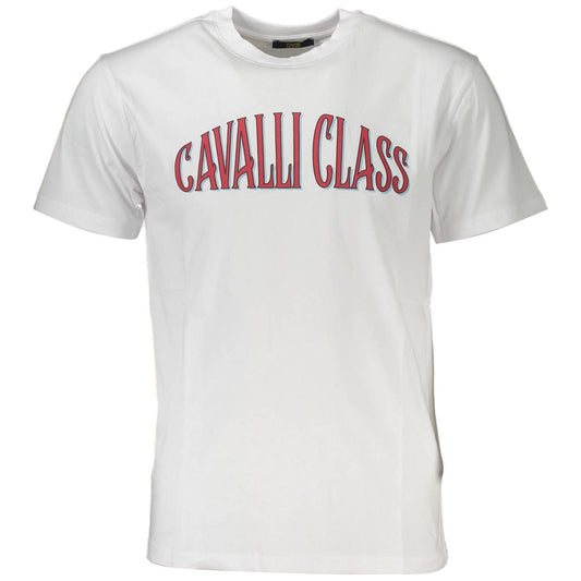 Cavalli ClassElegant White Print Tee with Classic LogoMcRichard Designer Brands£79.00