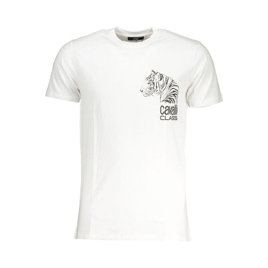 Cavalli Class White Cotton T-Shirt white-cotton-t-shirt-108