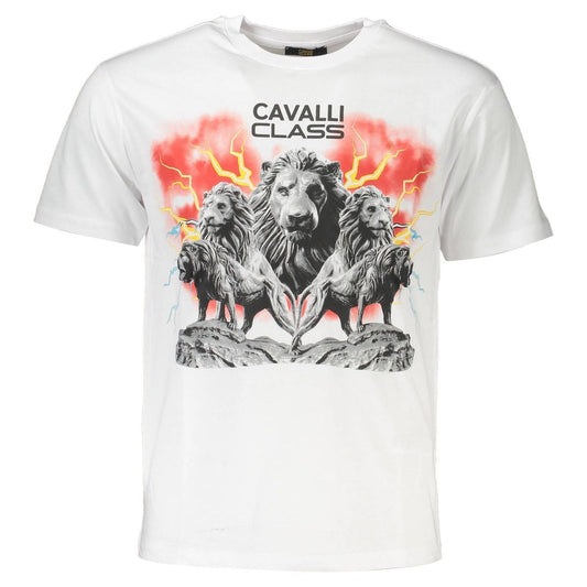 Cavalli ClassElegant White Print Logo TeeMcRichard Designer Brands£79.00