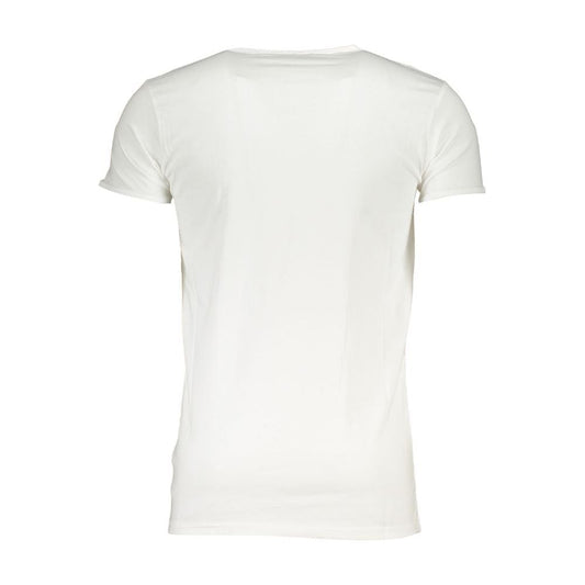 Cavalli Class White Cotton T-Shirt white-cotton-t-shirt-74